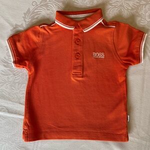 Hugo Boss Orange Polo with White Trim
